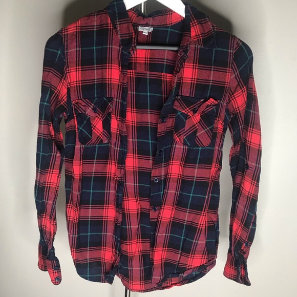 Plaid button down